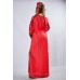 Embroidered Boho Maxi Dress "Fantasy" Red